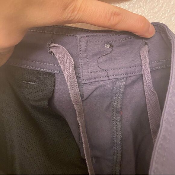 Prana Halle Original Roll Tab Convertible nylon Hiking pants dark gray 10 Reg - Picture 7 of 11